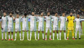 منتخب الجزائر في مواجهة بوليفيا على ملعب مانديلا في مارس الماضي (بلال بن سالم/Getty)